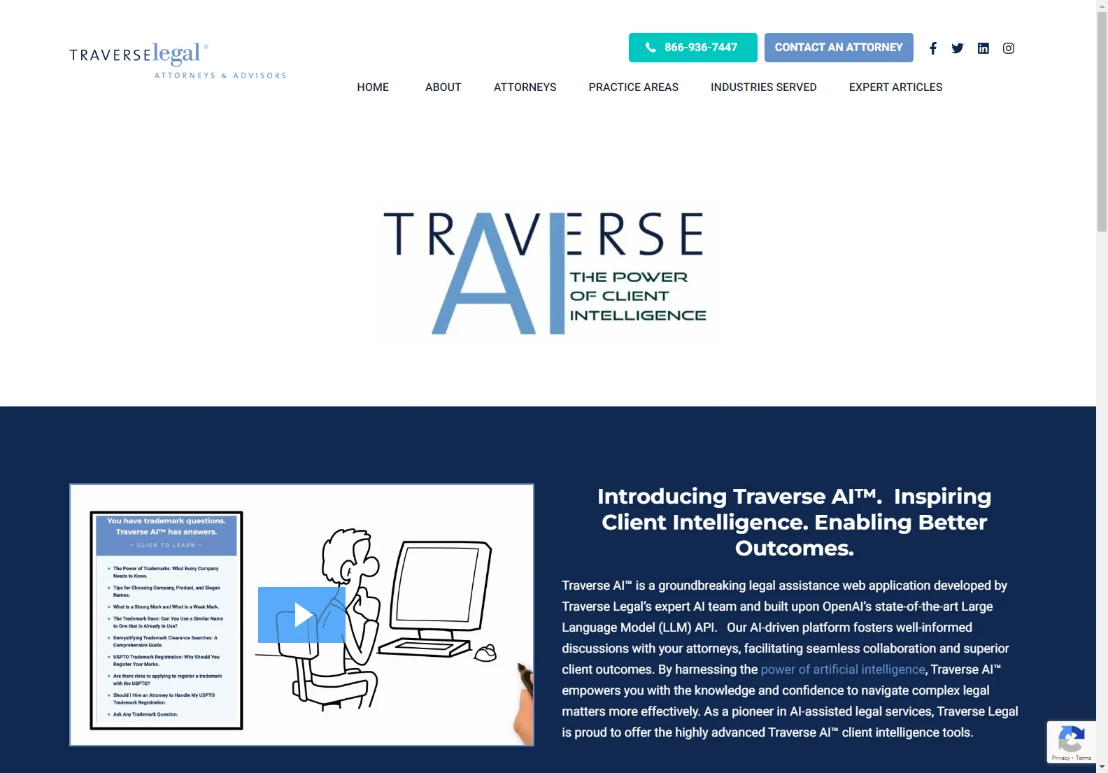 Traverse AI™: Empowering Legal Clients with AI-Driven Intelligence