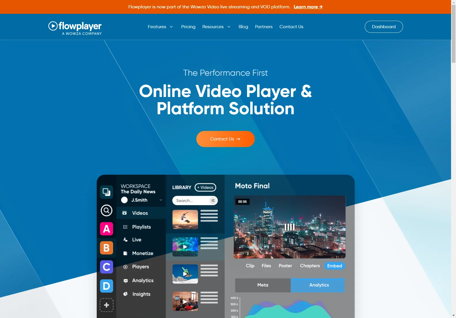 Wowza Flowplayer: High-Performance Online Video Player & Platform