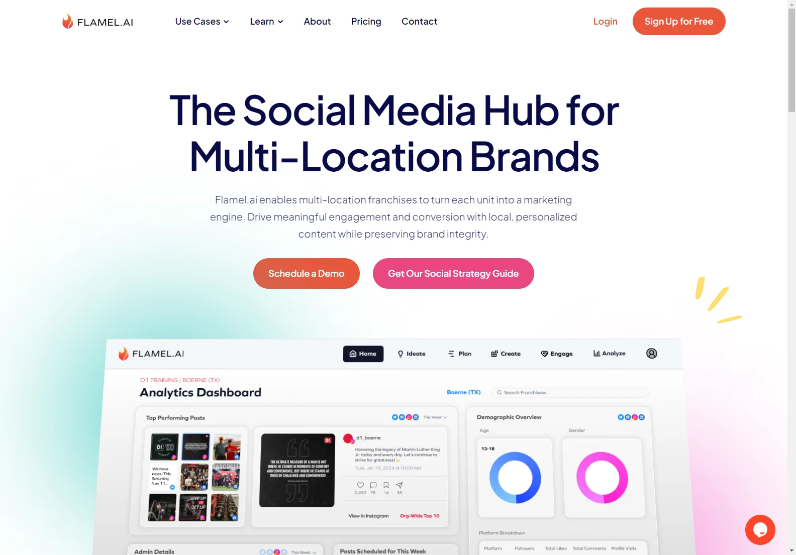 Flamel.ai: Social Media Management for Multi-Location Brands