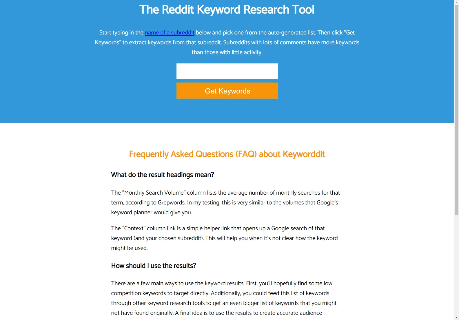 Keyworddit: Reddit Keyword Research Tool for SEO Success