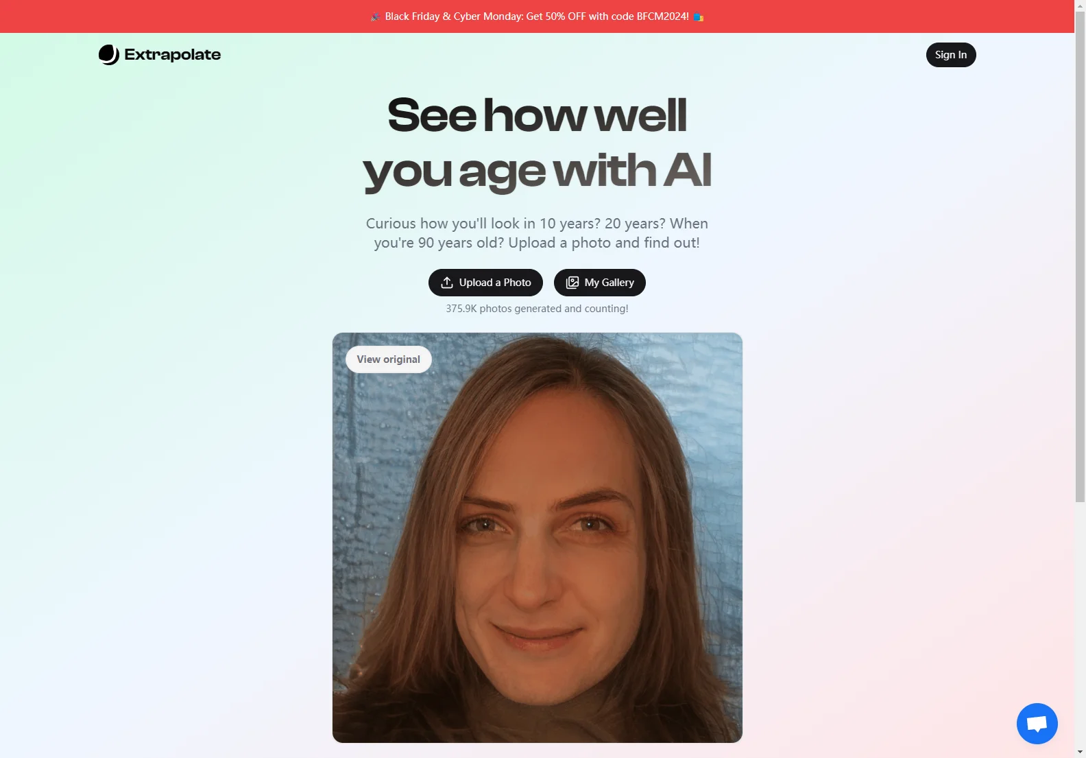 Extrapolate: See Your Future Self with AI - Age Progression Tool