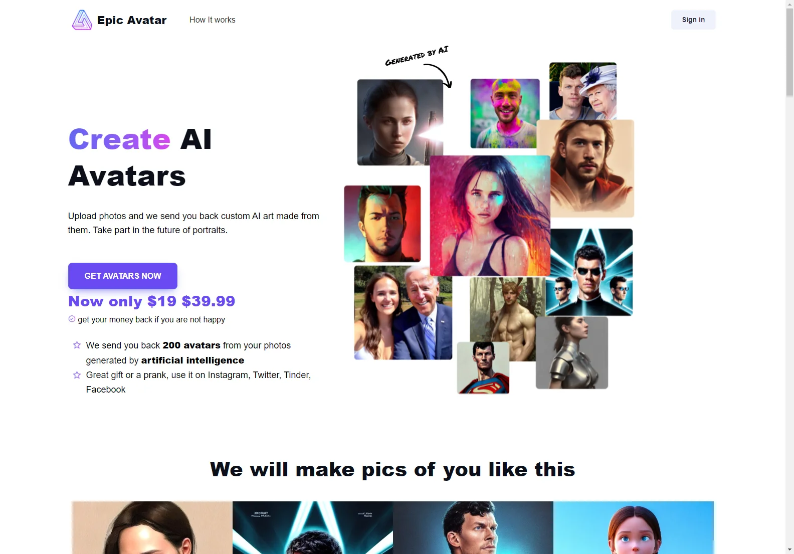 Epic Avatar: AI Profile Picture Generator