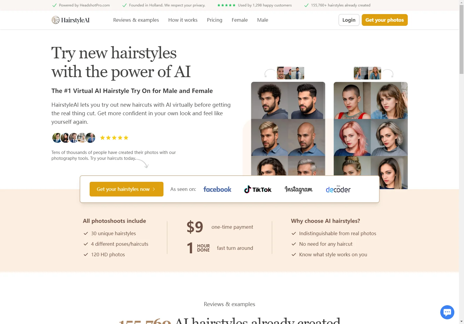 Try Out New Hairstyles With AI | HairstyleAI