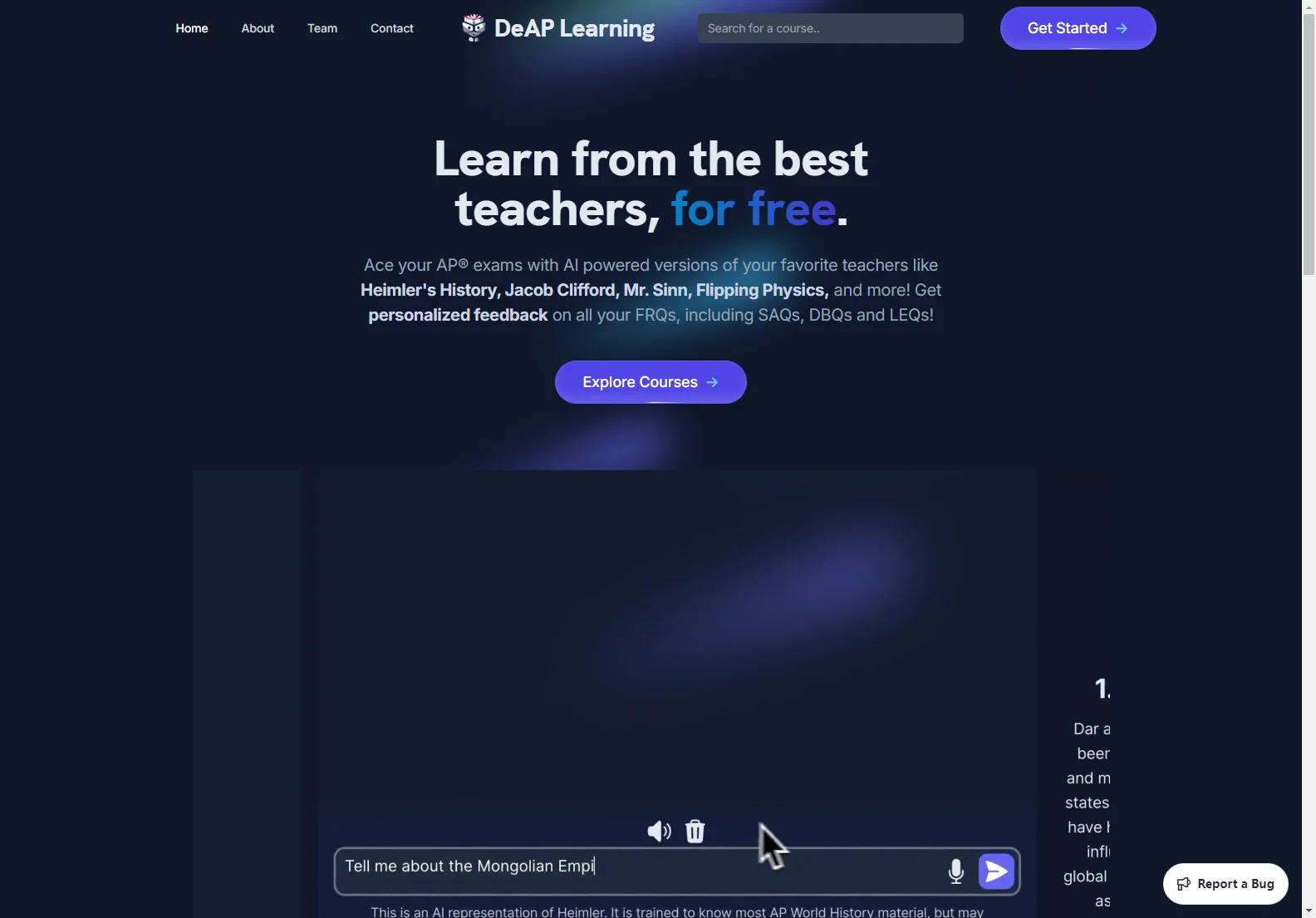 DeAP Learning Labs: Free AI-Powered AP Exam Prep