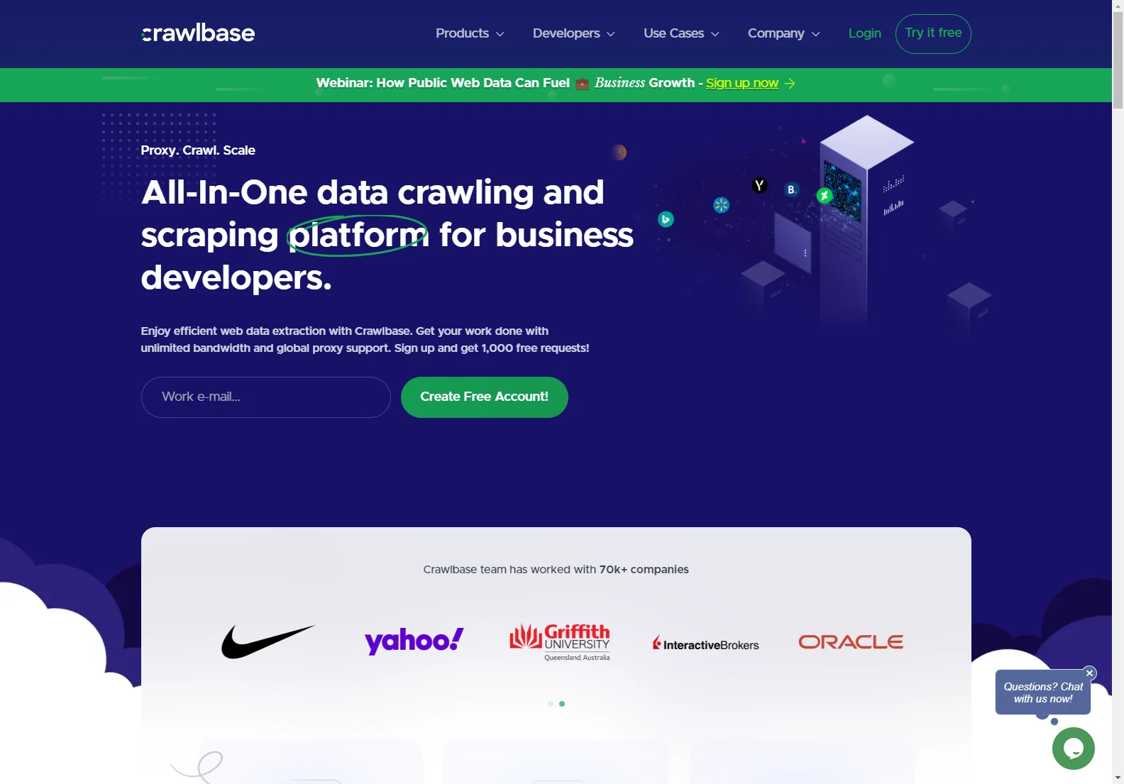 Crawlbase: Anonymous Web Scraping & Crawling at Scale for Business Developers