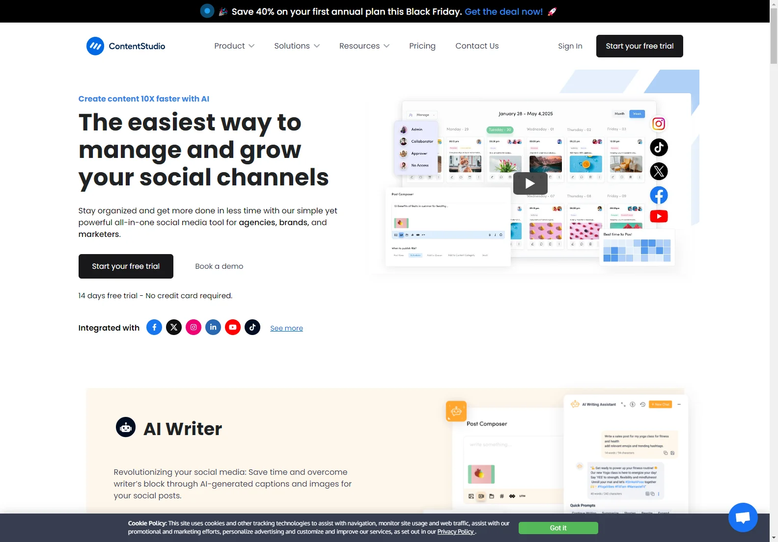 ContentStudio: AI-Powered Social Media Management for Increased Efficiency