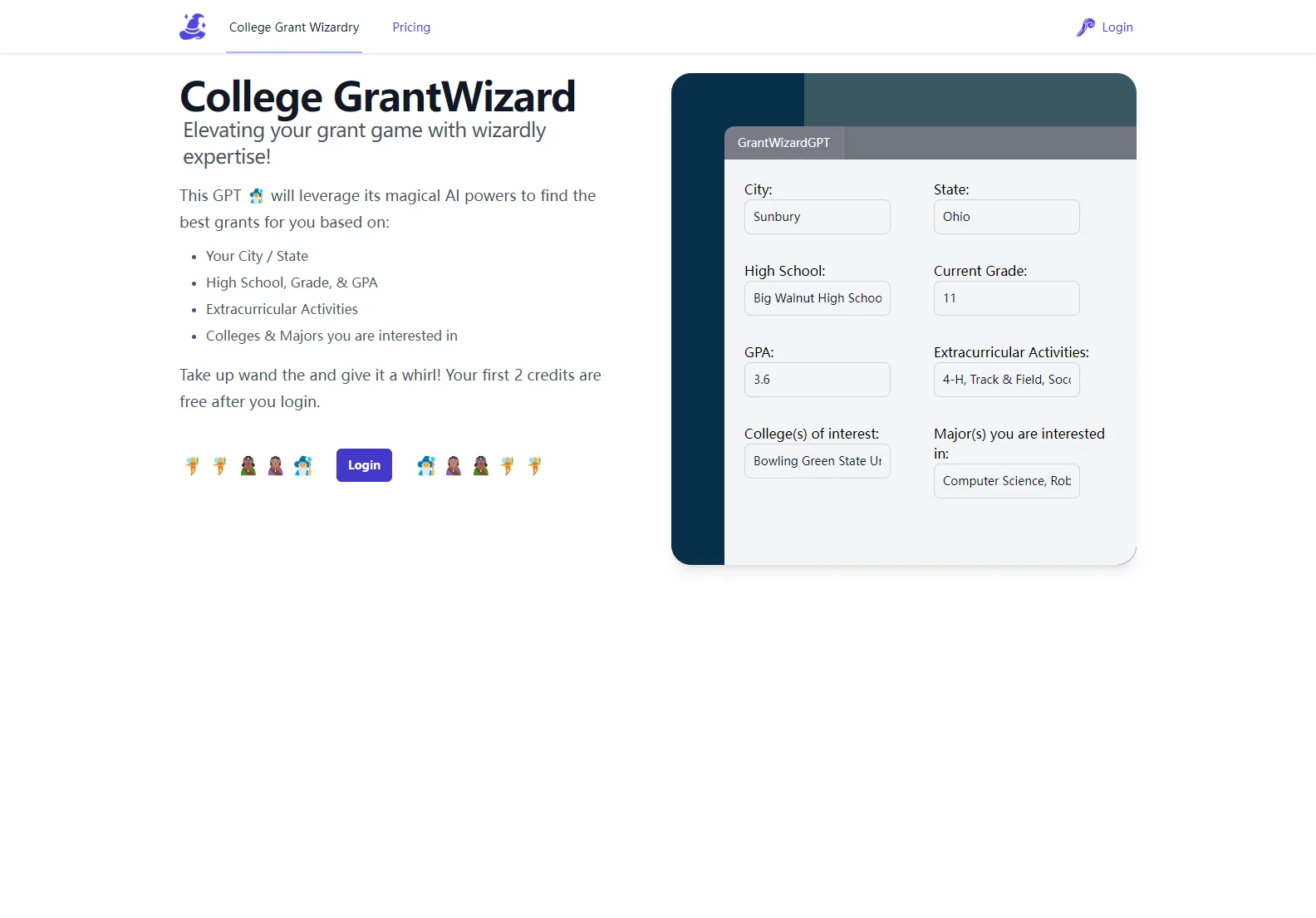 GrantWizard: AI-Powered College Grant Search and Application