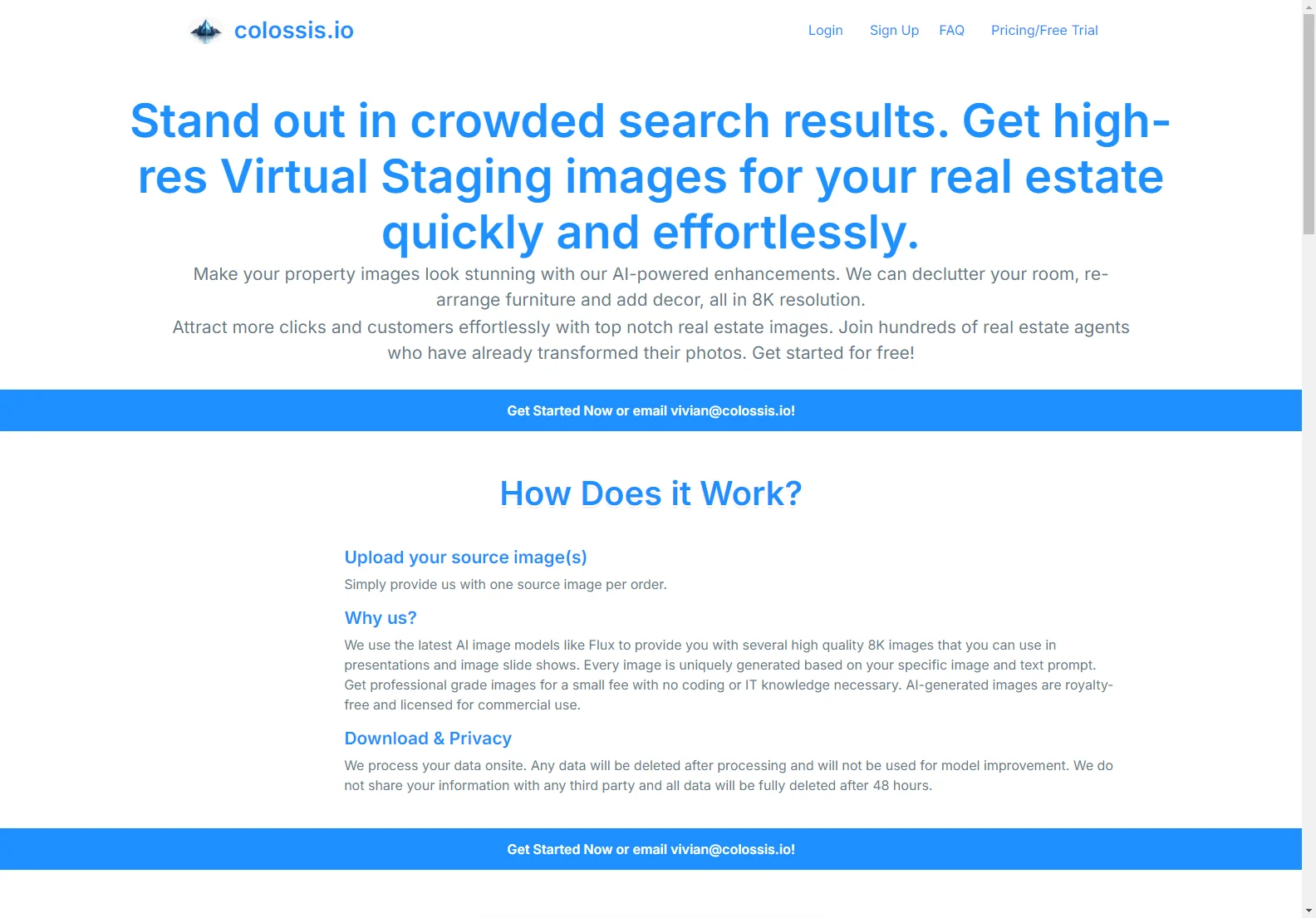 Colossis.io: AI-Powered Virtual Staging for Stunning Real Estate Images