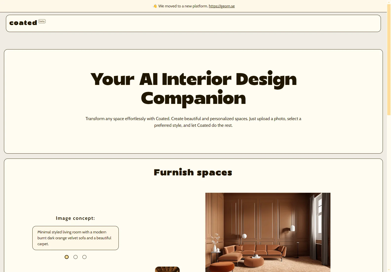 Coated: Your AI Interior Design Assistant