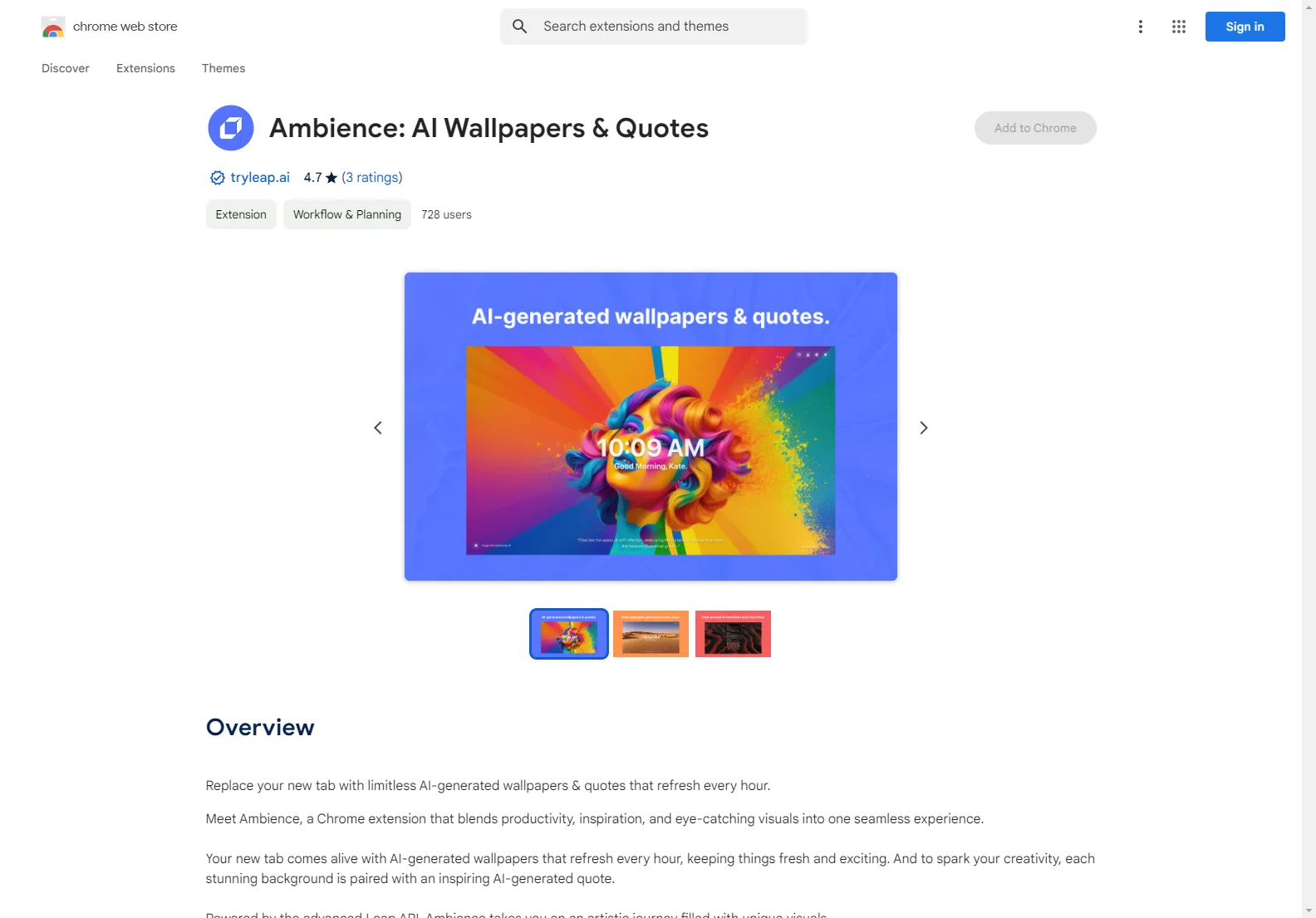 Ambience: AI Wallpapers & Quotes - Boost Productivity with AI-Generated Wallpapers