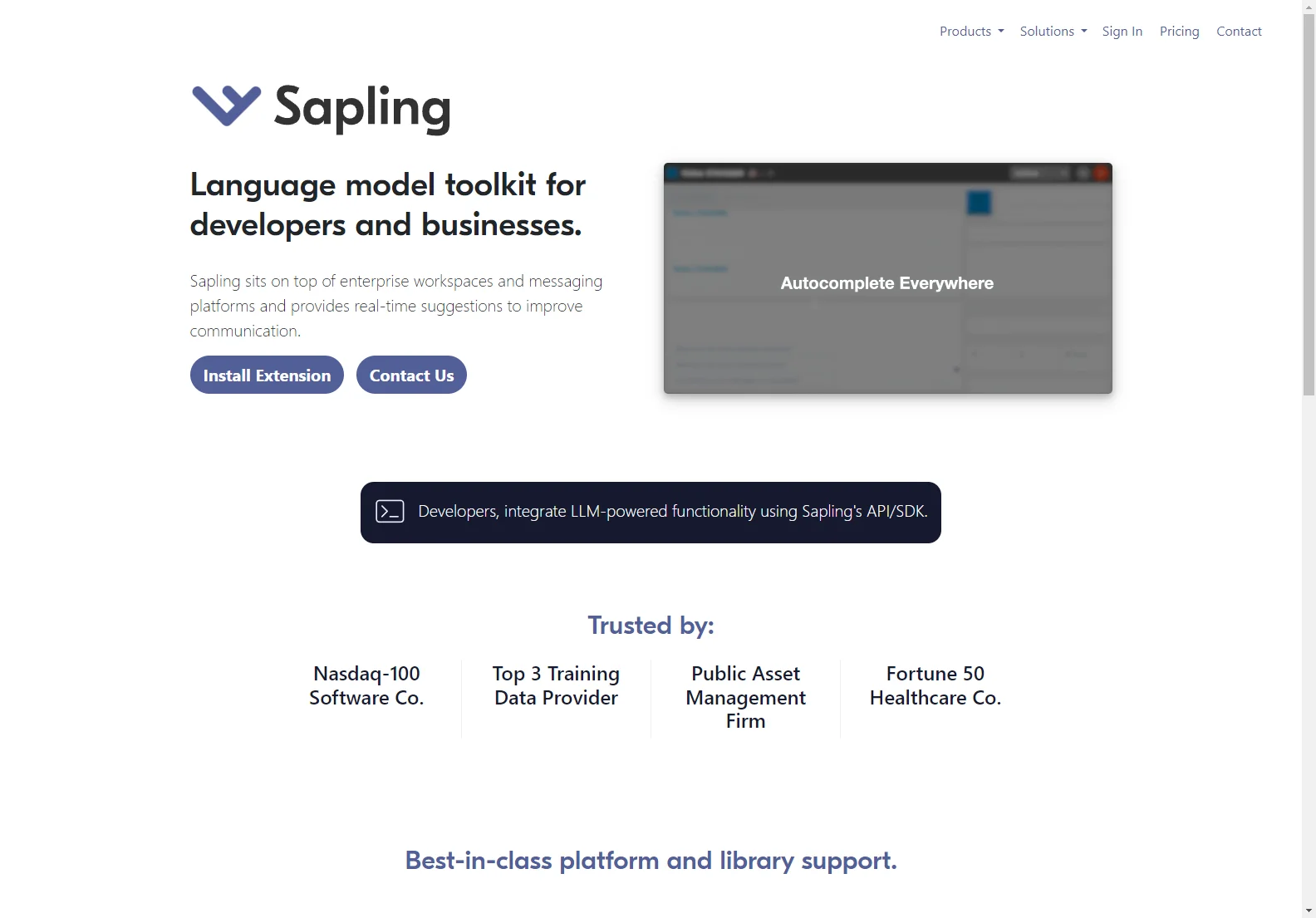 Sapling: AI-Powered Language Model Toolkit for Enhanced Communication