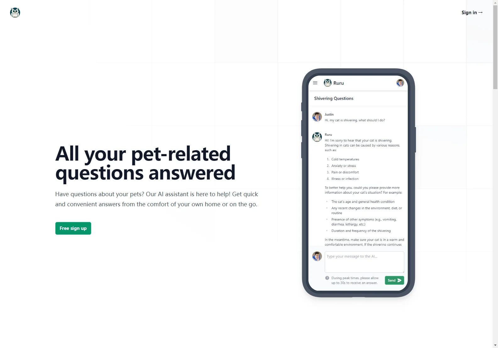 Ruru: Your AI-Powered Pet Assistant for 24/7 Support