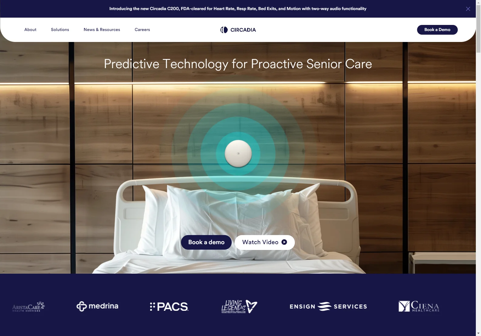 Circadia C200: AI-Powered Contactless Monitoring for Senior Care