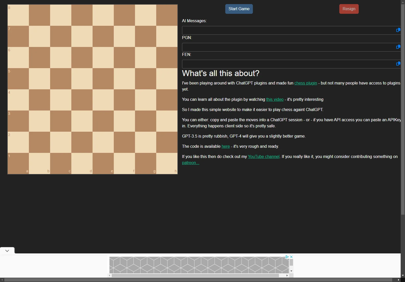 ChessGPT: Play Chess Against ChatGPT - GPT-4 & GPT-3.5 Supported