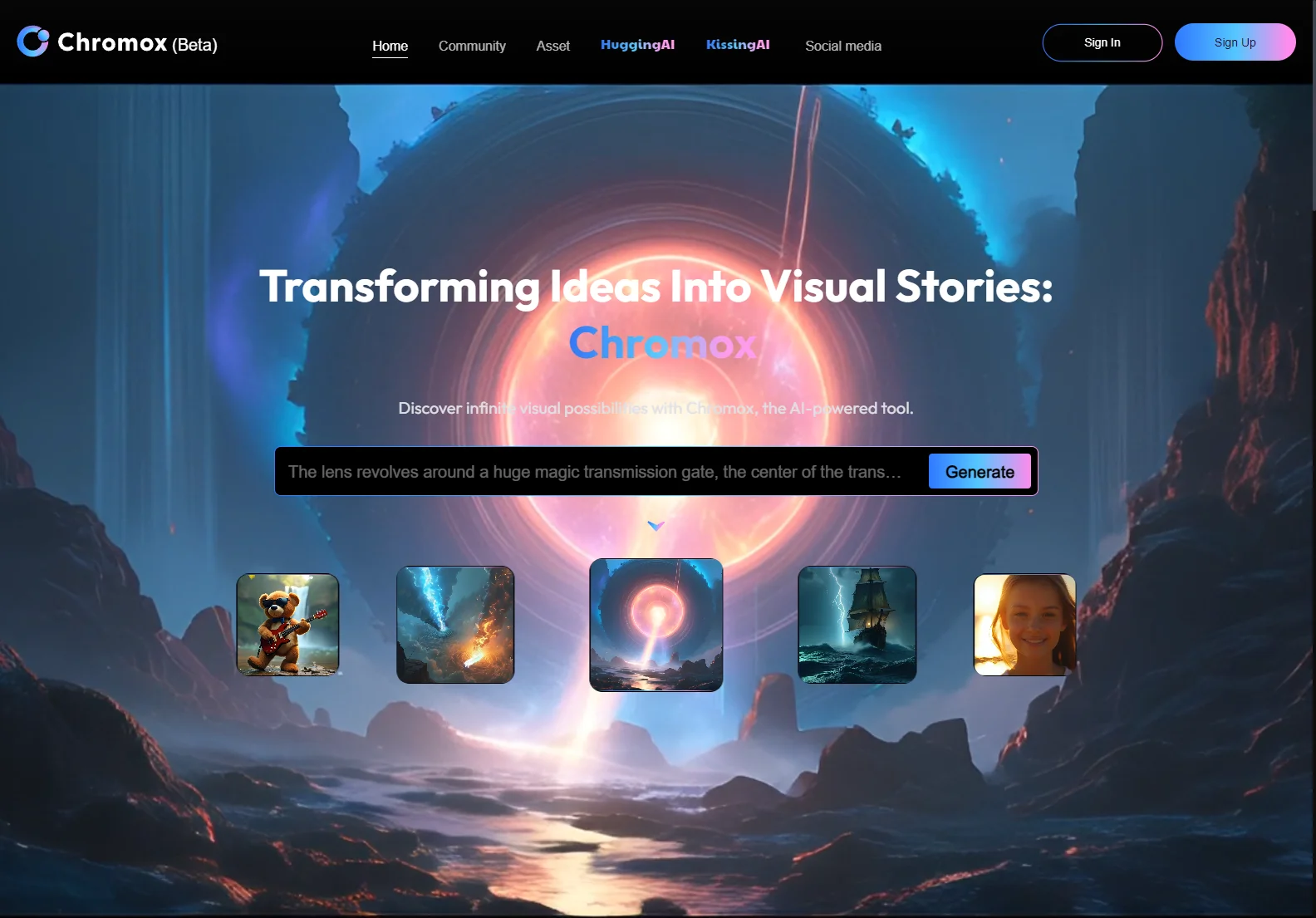 Chromox: AI-Powered Visual Storytelling Tool