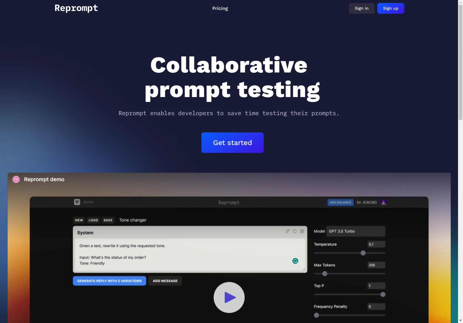 Reprompt: Collaborative AI Prompt Testing for Faster, More Accurate Models