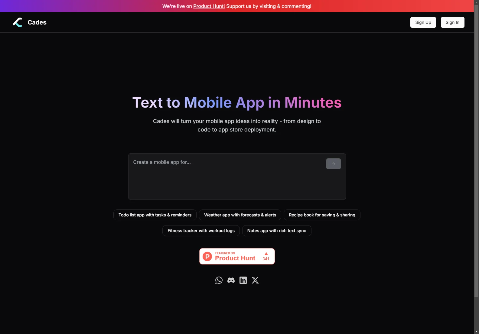 Cades: Text to Mobile App in Minutes - Revolutionizing App Development