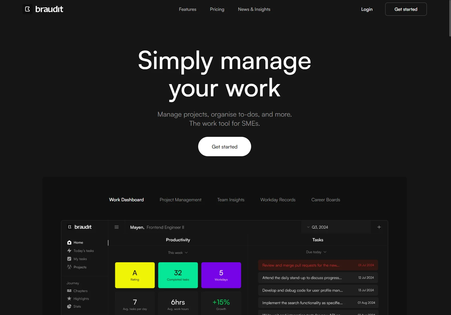 Braudit: AI-Powered Project & Task Management for Enhanced Team Productivity