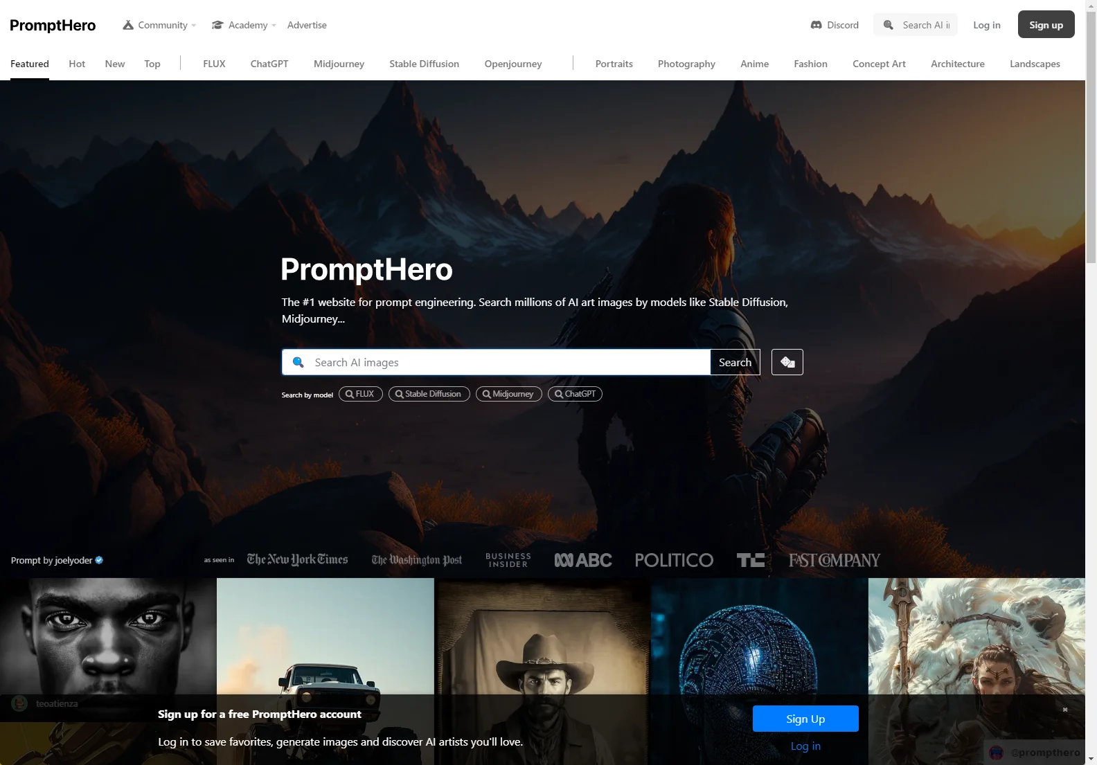 PromptHero: Search AI Art Prompts for Stable Diffusion, Midjourney & ChatGPT