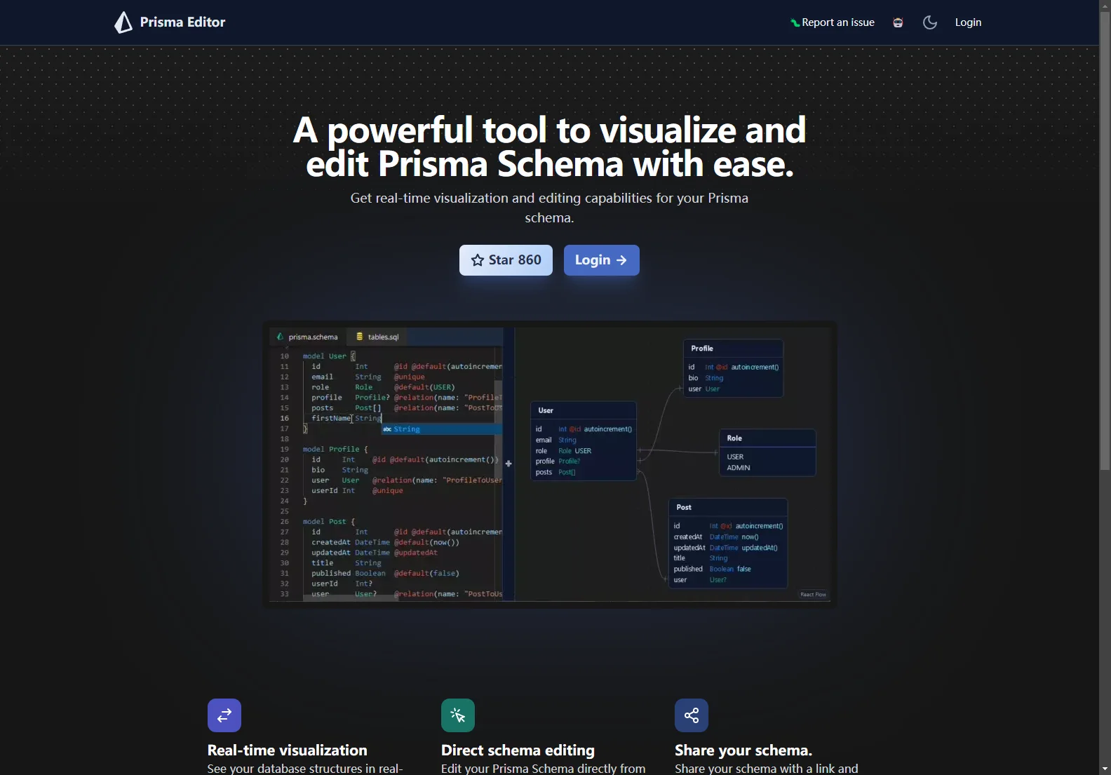 Prisma Editor: Streamline Prisma Schema Management with Real-time Visualization