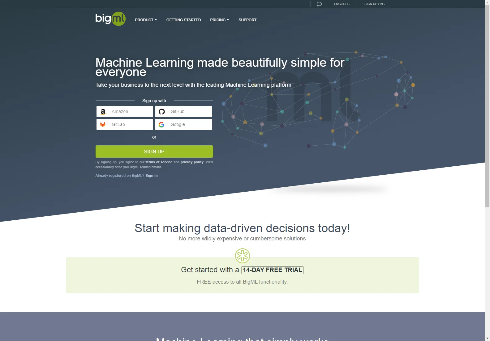 BigML: User-Friendly Machine Learning Platform for All