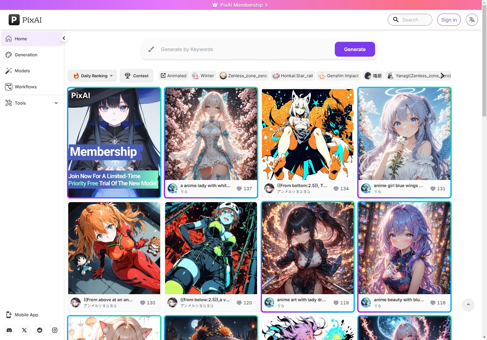 PixAI: Your Anime AI Art Generator - Create Stunning Anime Art with Ease