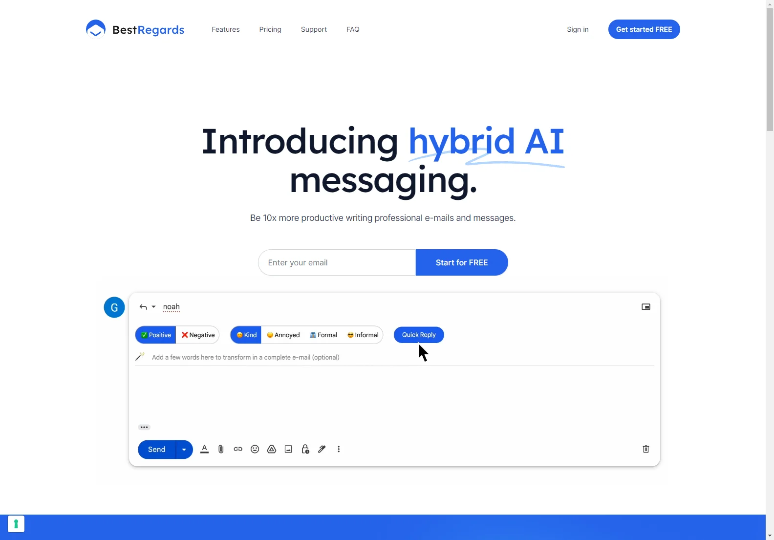 BestRegards: AI-Powered Email & Messaging Assistant for Increased Productivity