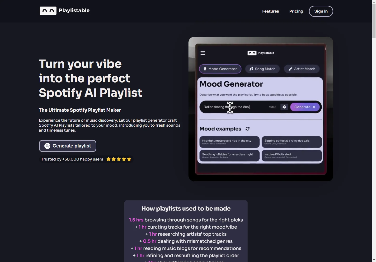 Playlistable: Your AI-Powered Spotify Playlist Generator