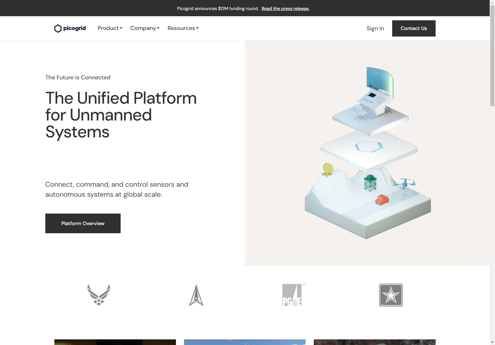 Picogrid: Unified Platform for Global Unmanned System Control