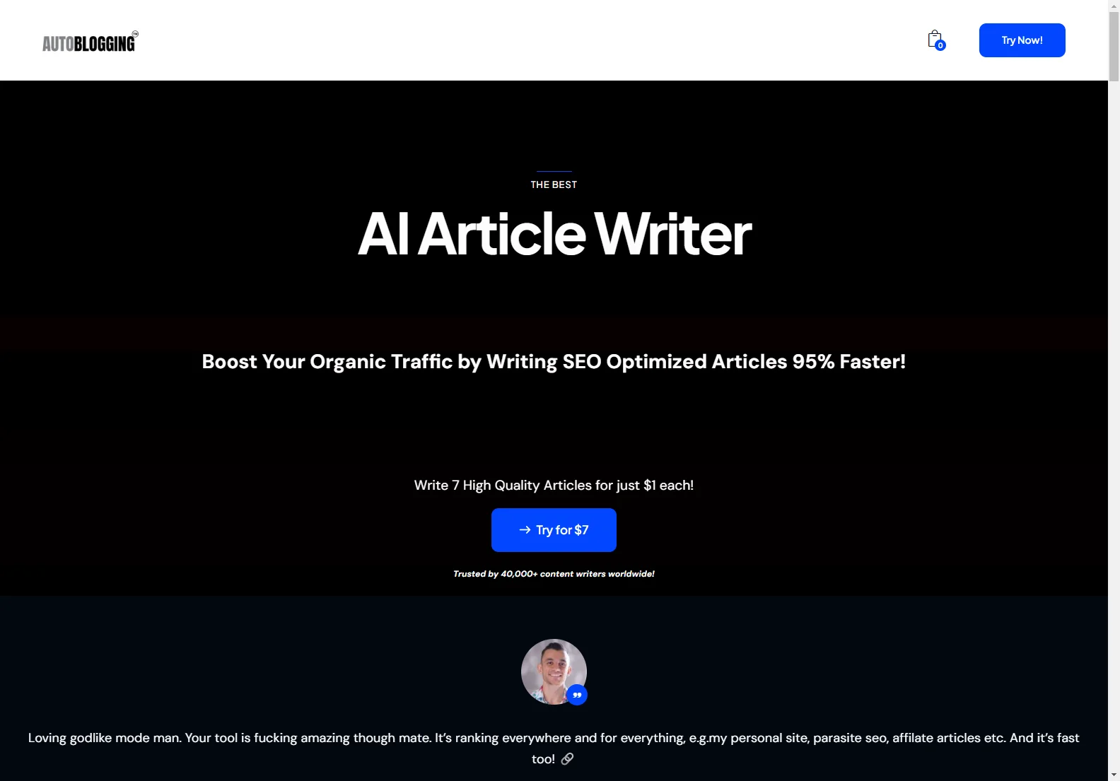 Autoblogging.ai: AI-Powered Article Writer for SEO Success