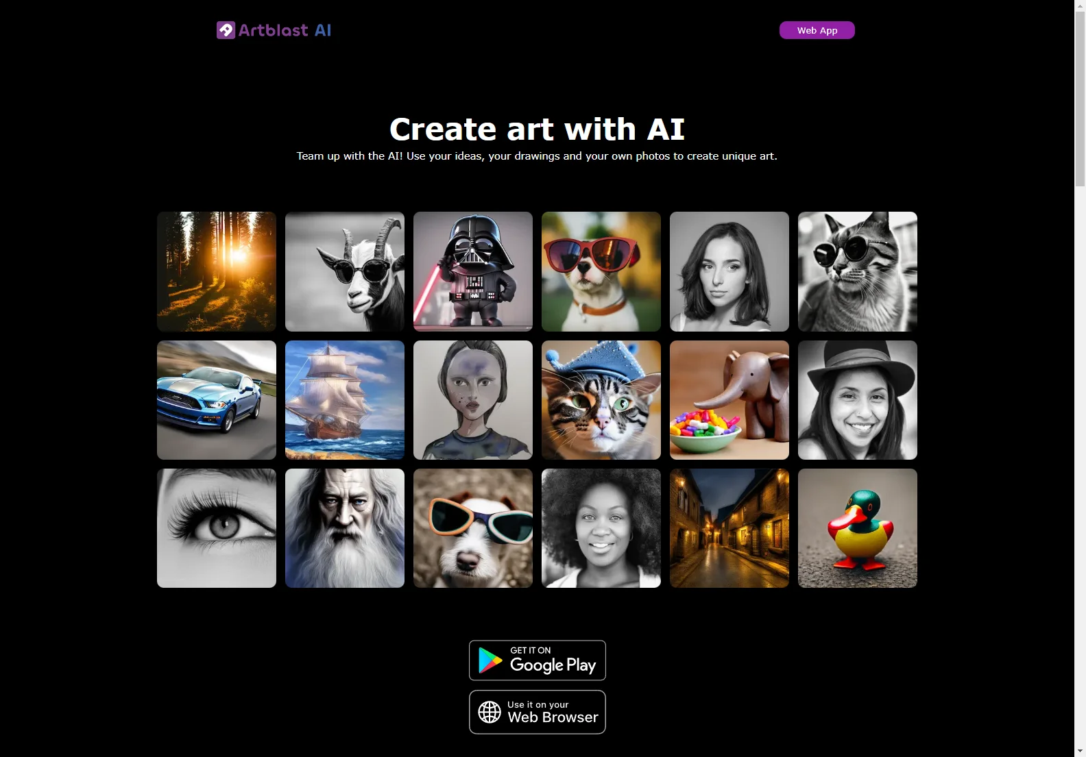 ArtBlast AI: Unleash Your Creativity with AI-Powered Art Generation