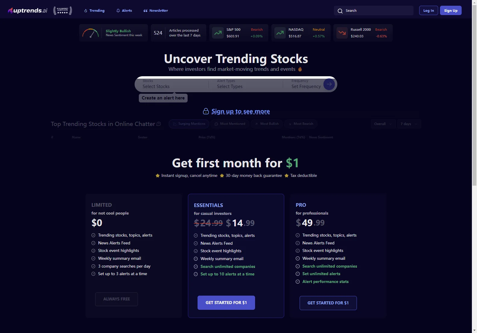 Uptrends: AI-Powered Stock Analysis for Smarter Investing