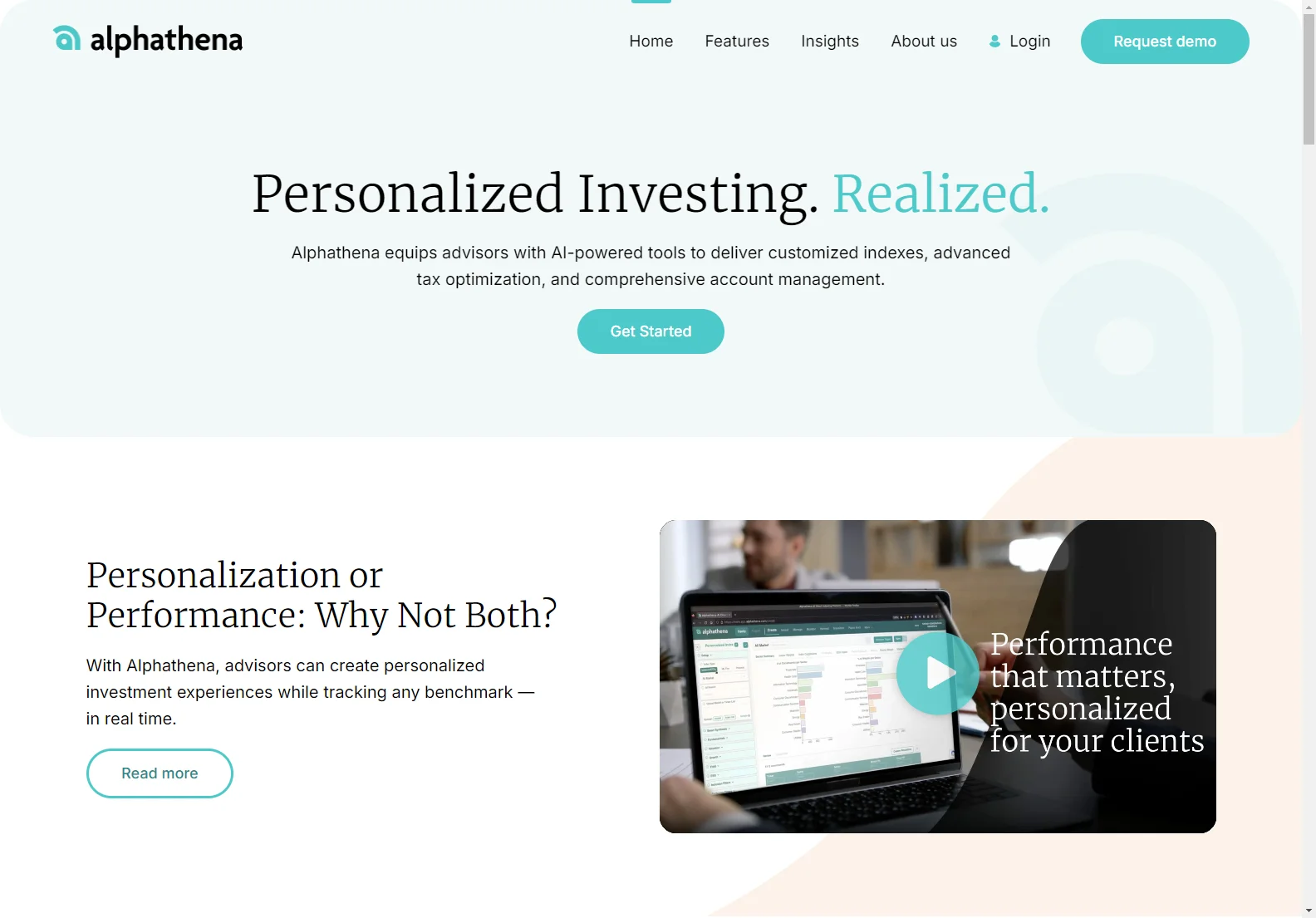 Alphathena: AI-Powered Direct Indexing for Personalized Investing