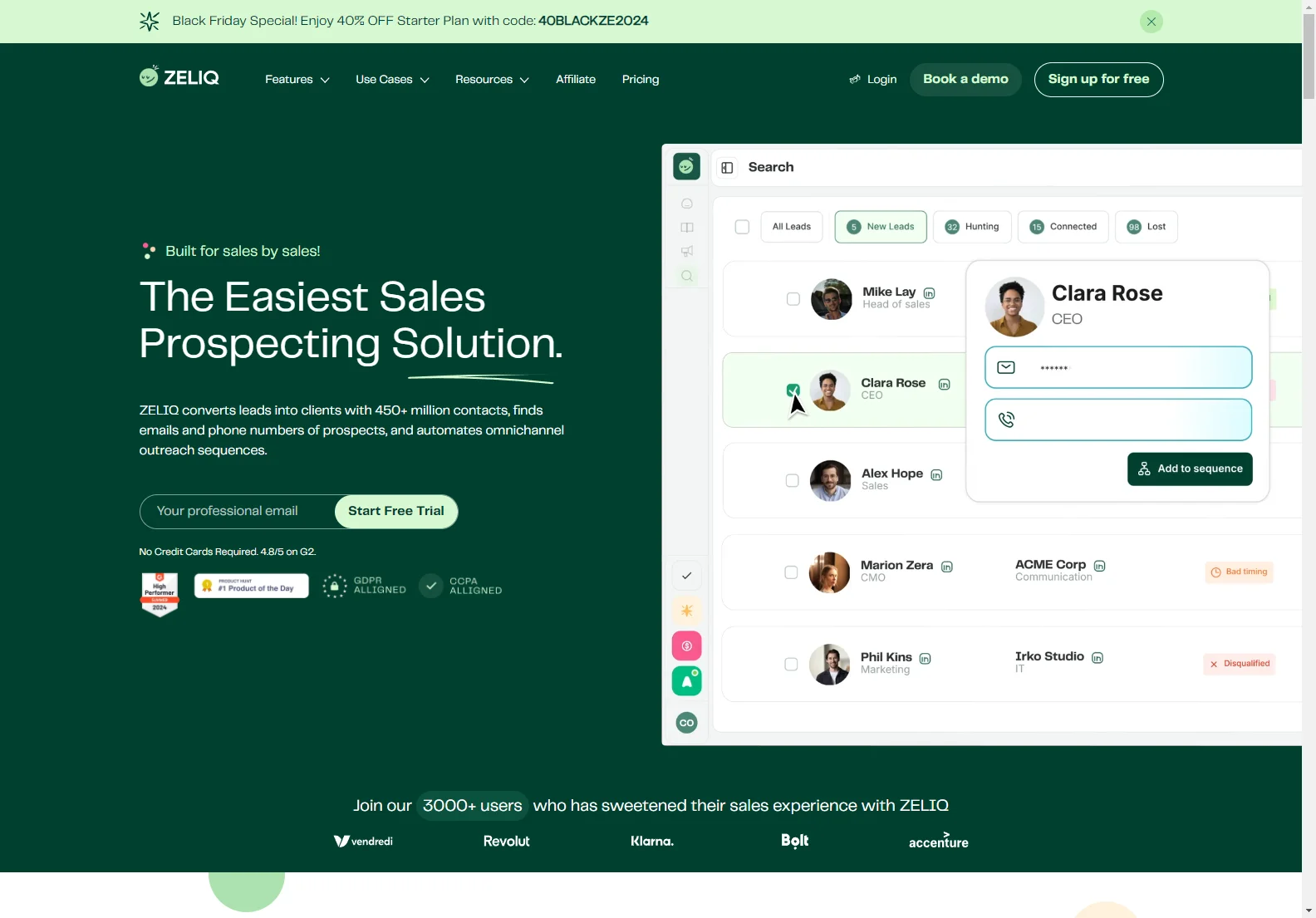 Zeliq: AI-Powered Sales Prospecting for Increased Conversions