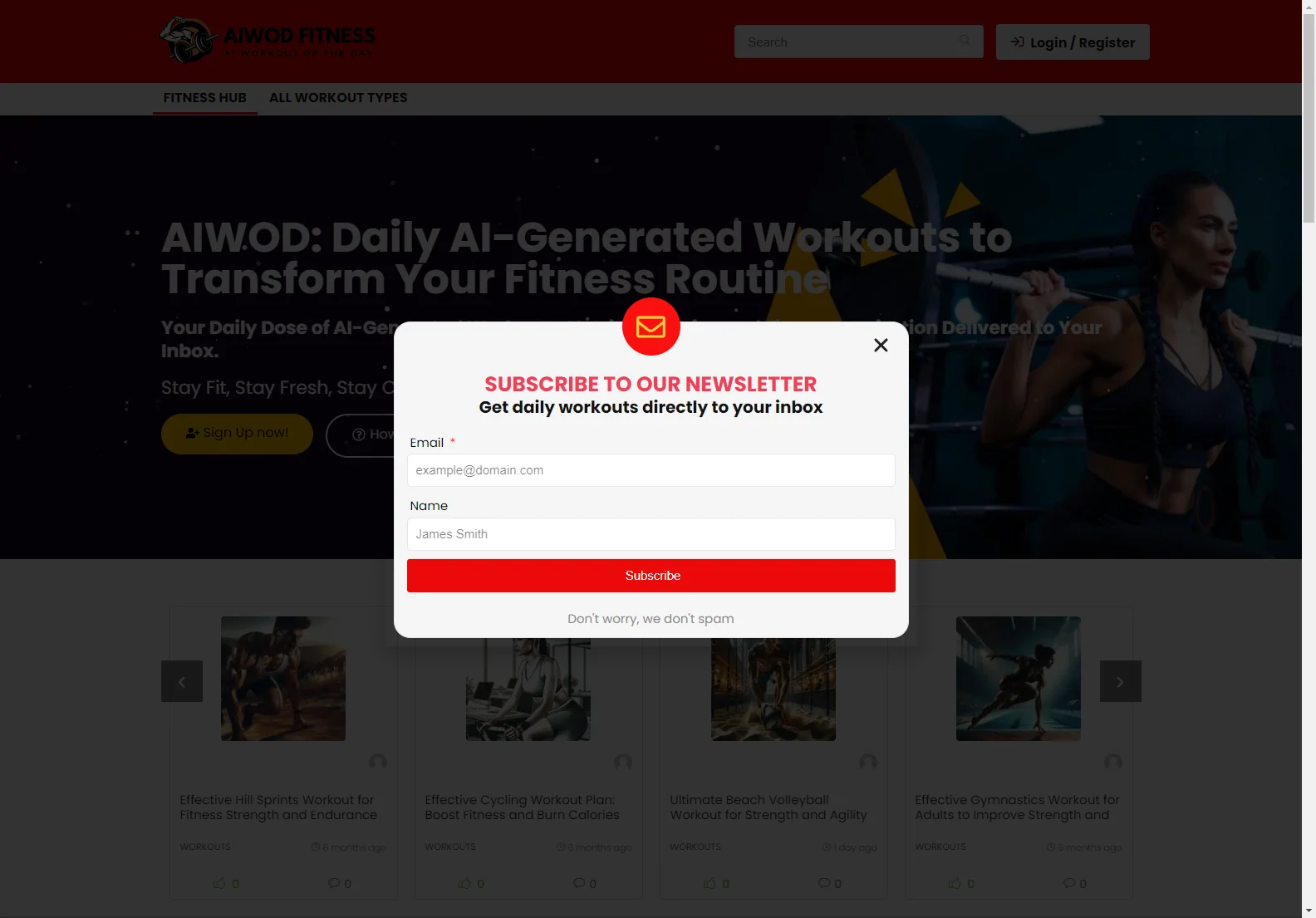 AIWOD Fitness: Personalized AI Workouts & Nutrition Plans