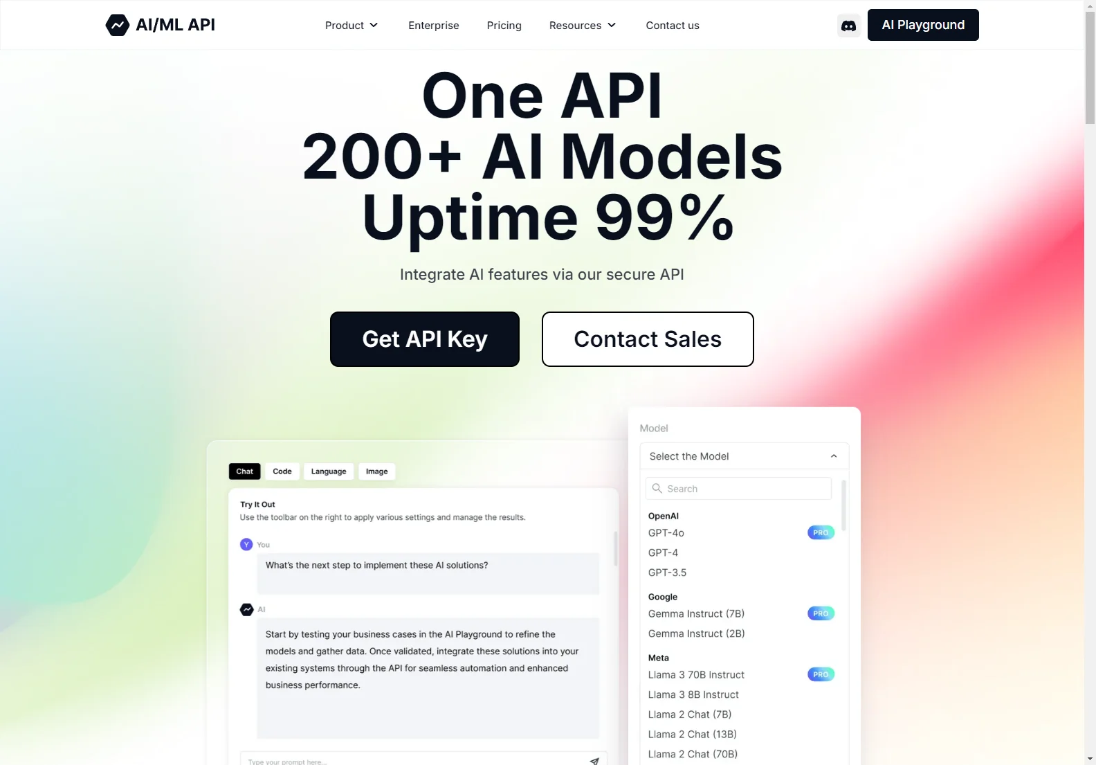 AIMLAPI: Access 200+ AI Models with One API