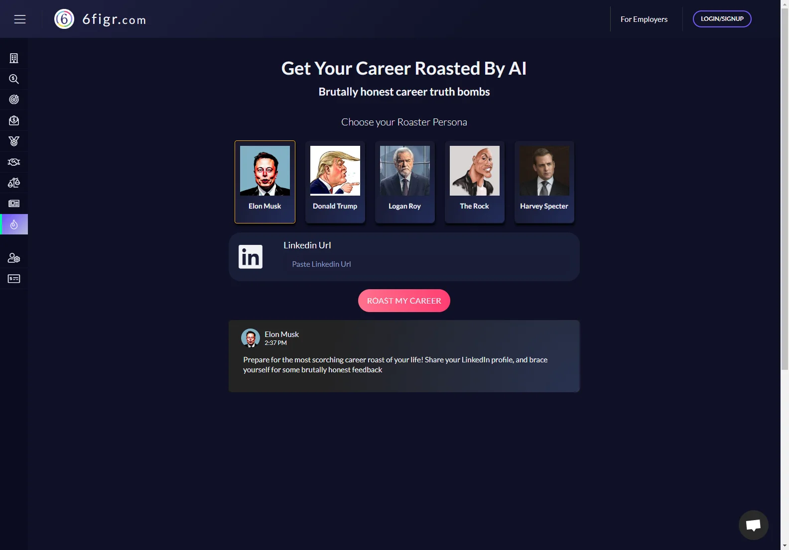 6figr: AI-Powered Career Roasting for Honest Feedback and Growth