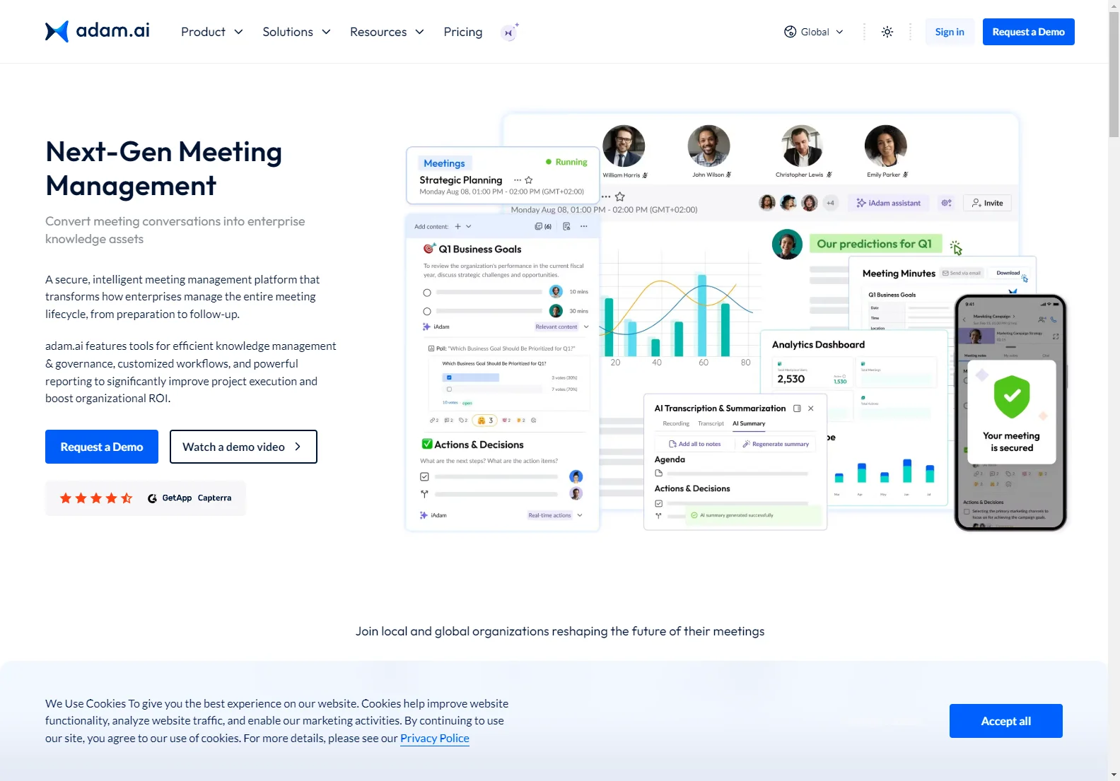 adam.ai: AI-Powered Meeting Management Platform for Enhanced Productivity