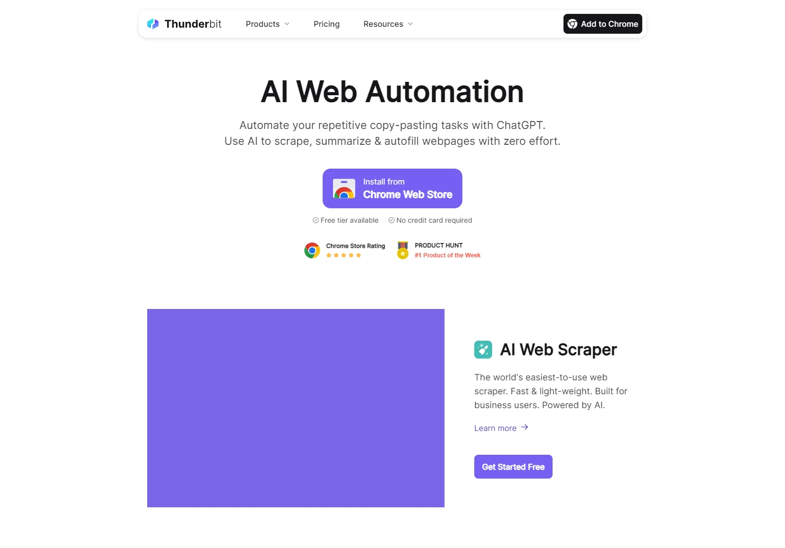 Thunderbit: AI-Powered Web Automation for Effortless Data Extraction