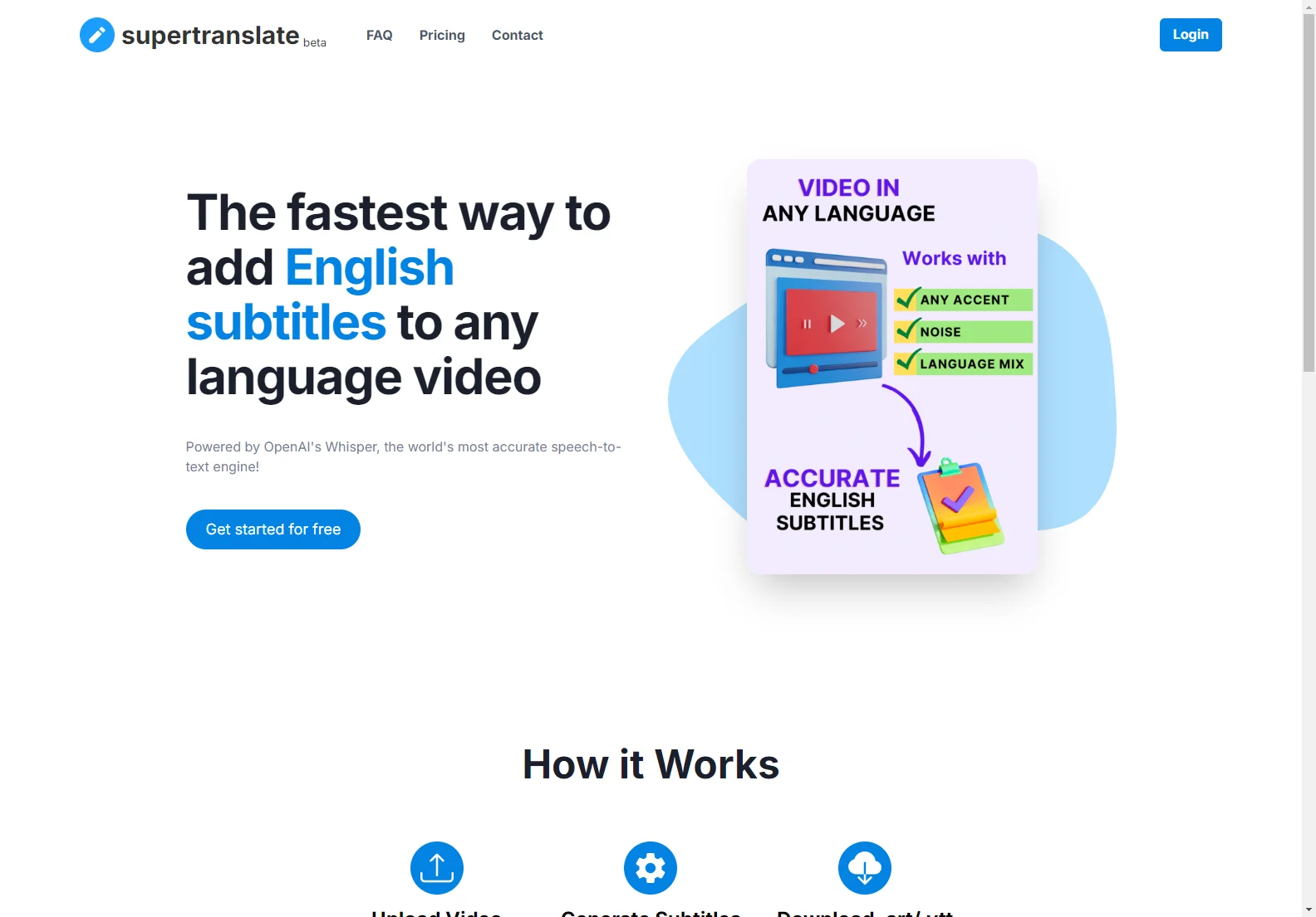 supertranslate: AI-Powered English Subtitles for Any Language Video