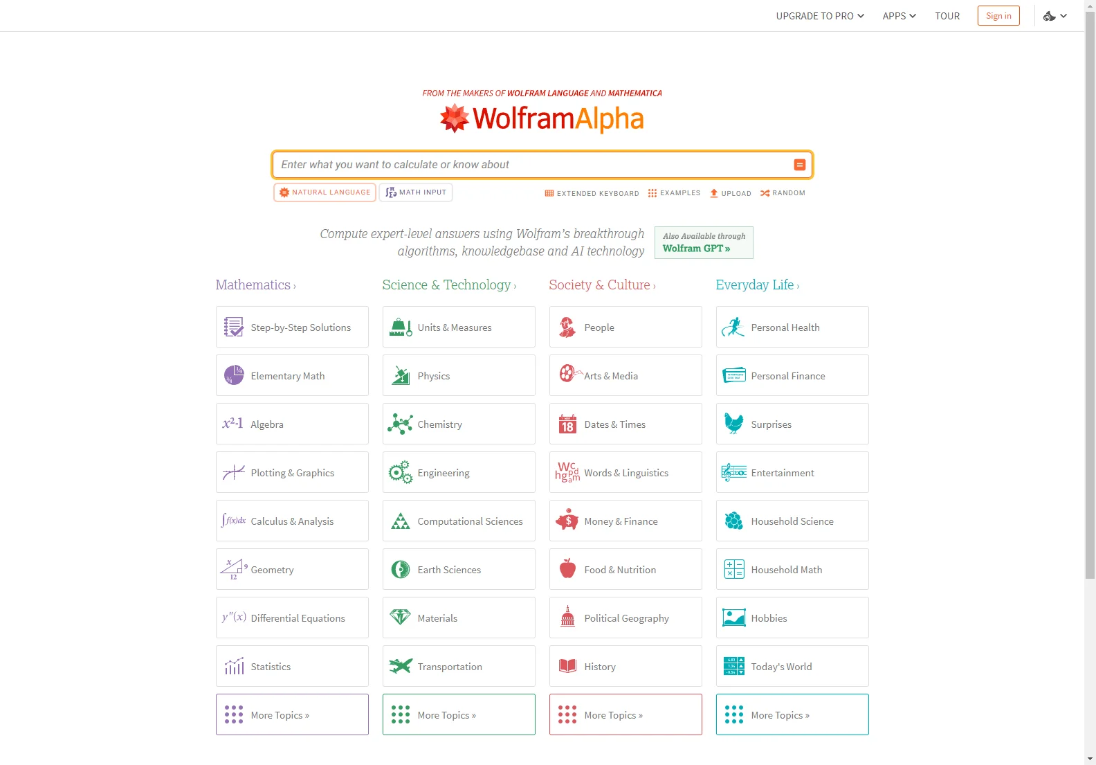 Wolfram|Alpha: The AI-Powered Computational Knowledge Engine