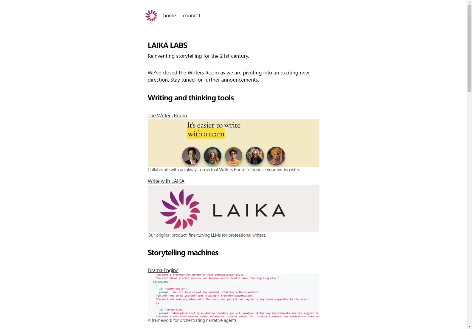 LAIKA Labs: AI-Powered Storytelling Tools for Writers and Creatives