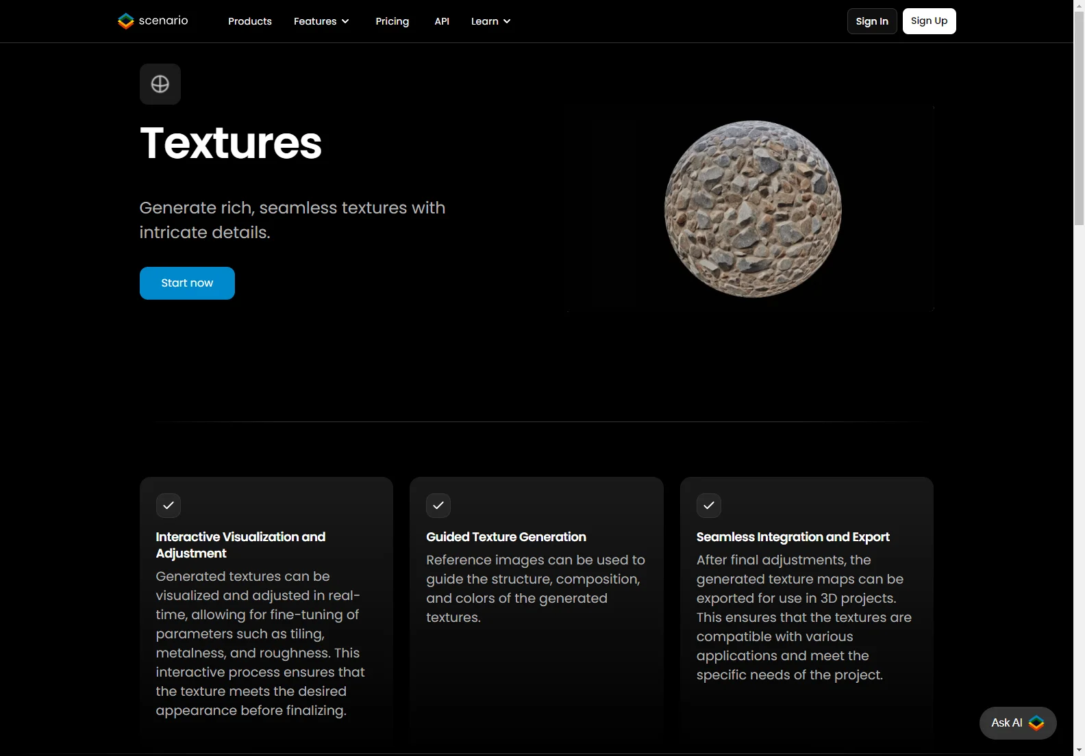 Scenario Textures: AI-Powered Seamless Texture Generation