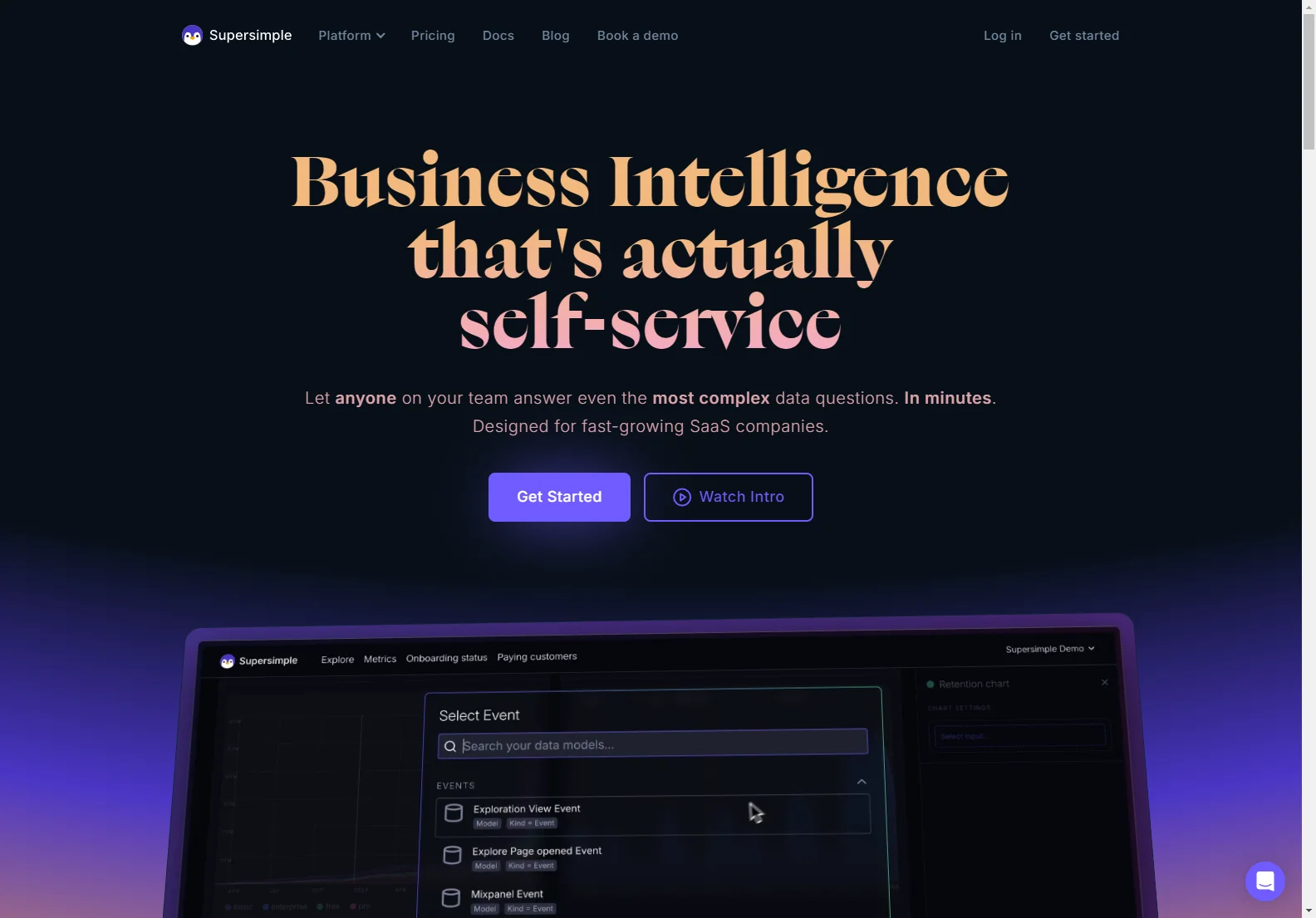 Supersimple: AI-Powered Business Intelligence for B2B SaaS