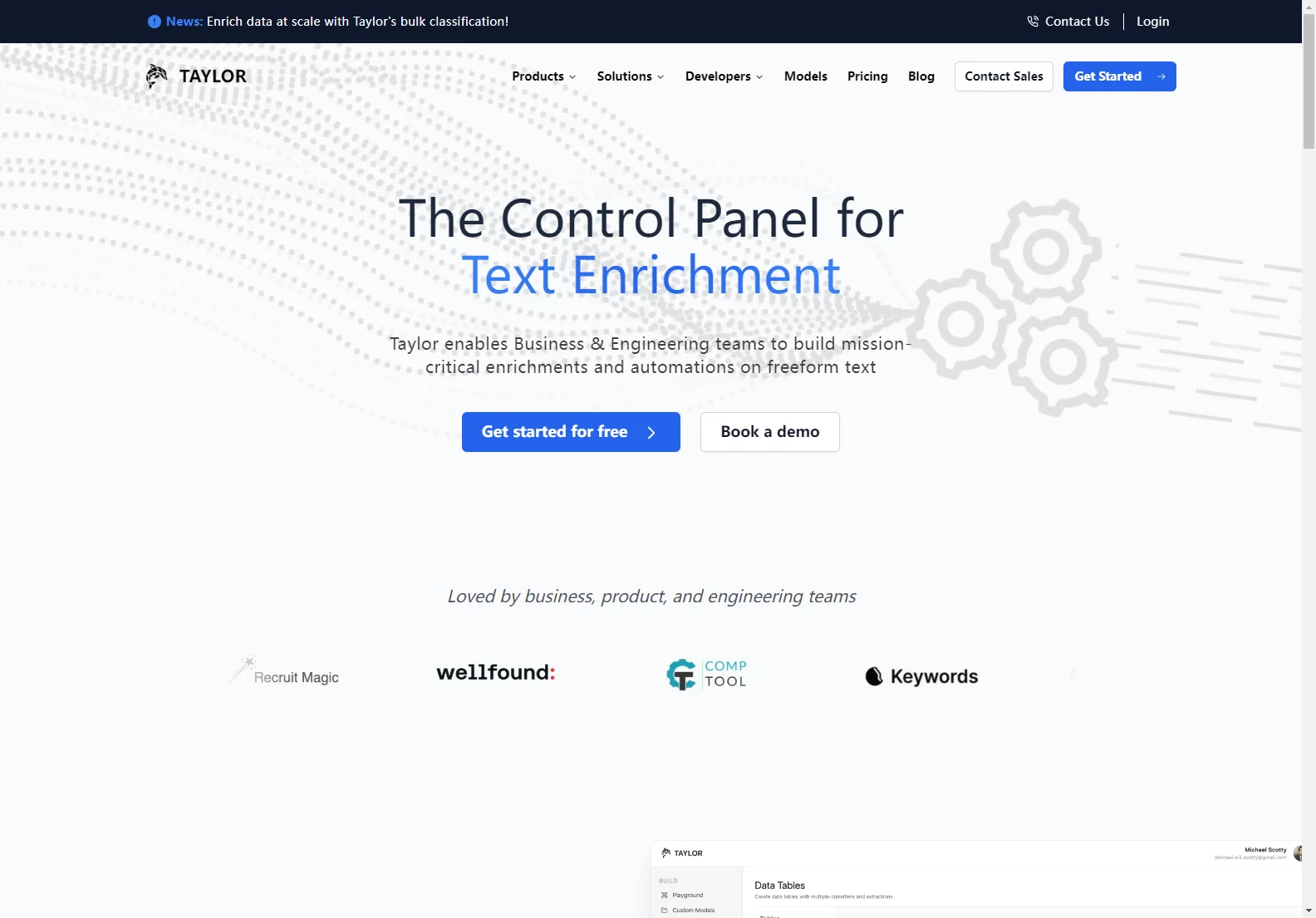 Taylor: Deterministic AI for Text Enrichment and Automation