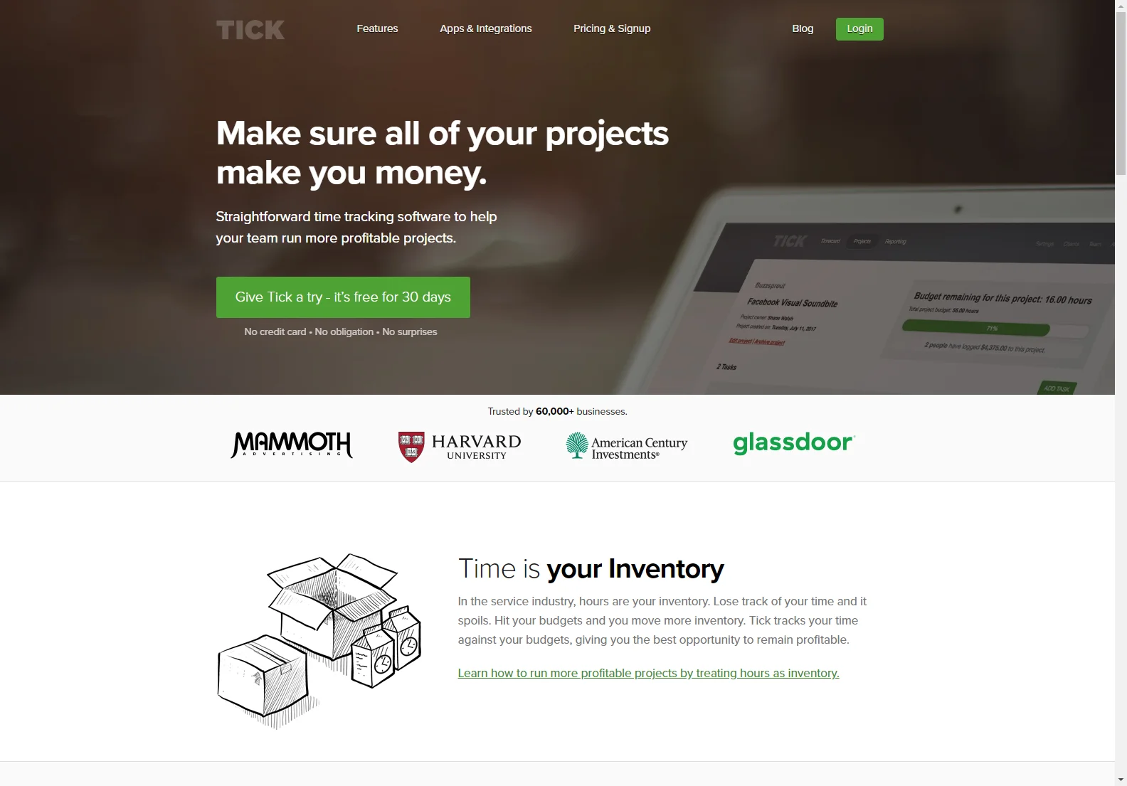 Tick: Time Tracking Software for More Profitable Projects