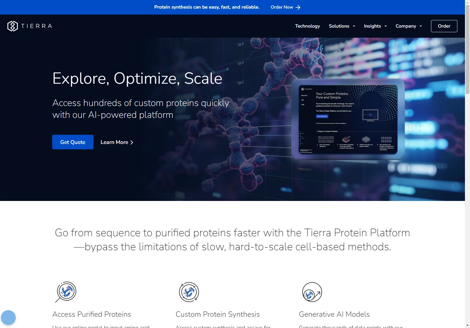 Tierra Biosciences: AI-Powered Protein Synthesis Platform