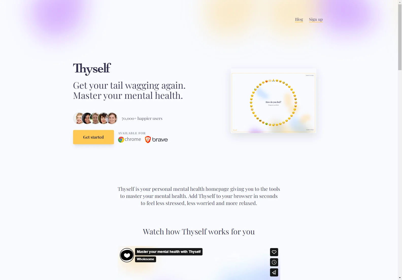 Thyself: Your Personal Mental Health Homepage for Stress Management and Well-being