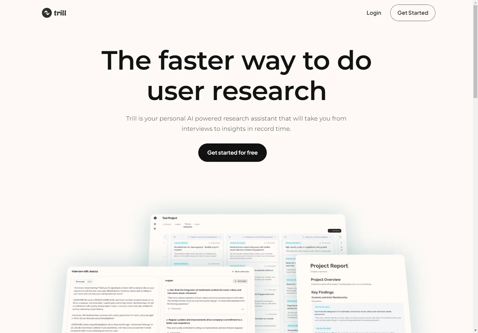 Trill: AI-Powered Research Assistant for Faster Insights