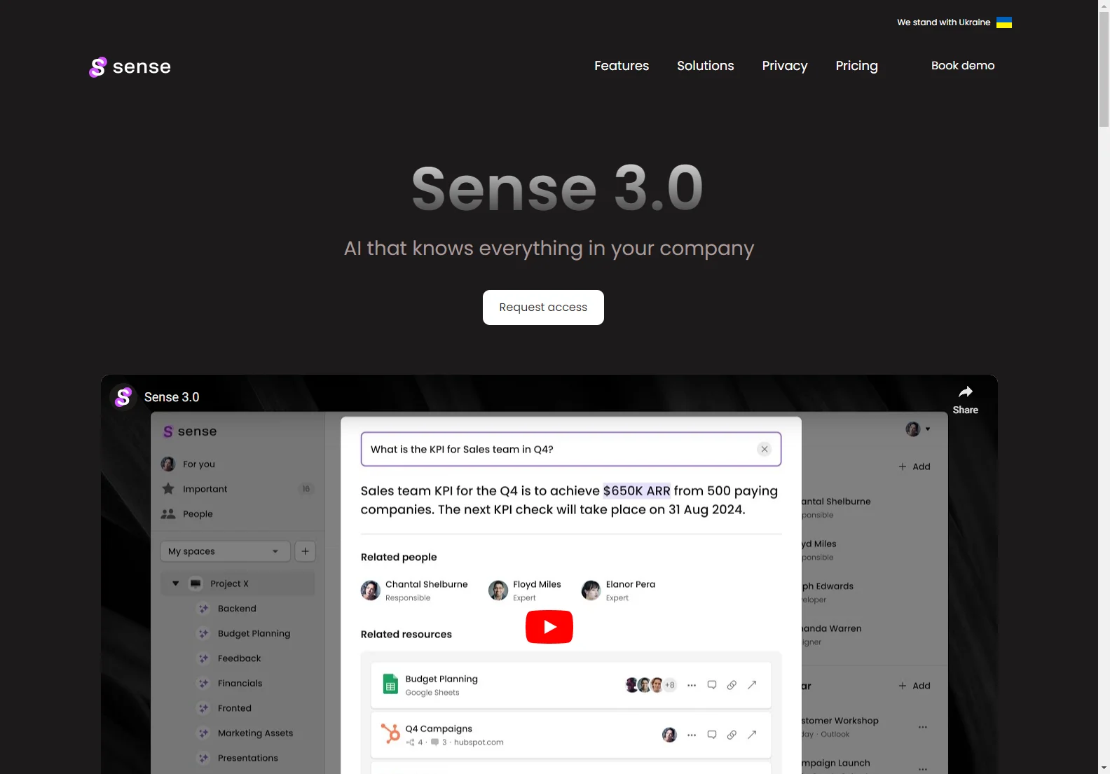 Sense 3.0: AI-Powered Knowledge Management for Enhanced Team Collaboration